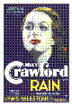 Dithered version of the movie poster for Rain 1932, which is just a portrait of Joan Crawford, it's star.